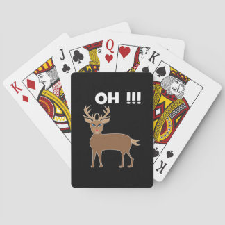 Christmas Deer Season Cute Festive Retro Style  Playing Cards