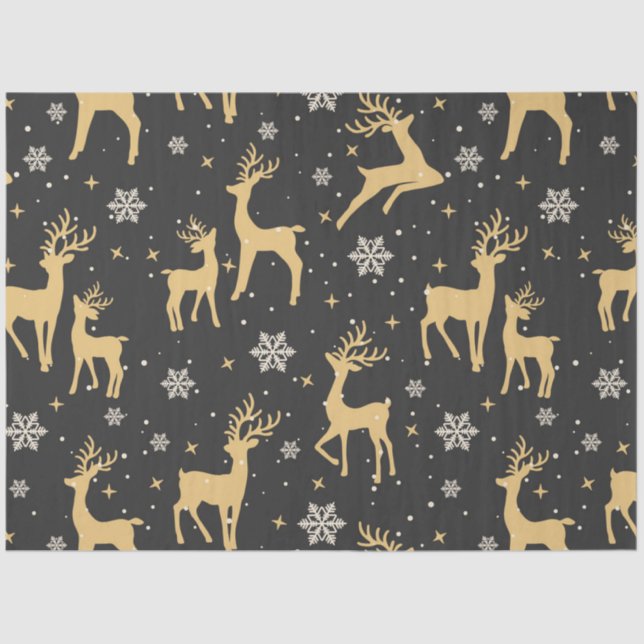 Christmas Deer Series Design 2 Tissue Paper (Front)