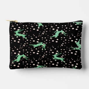 Christmas Deer Star Winter Pattern Accessory Pouch