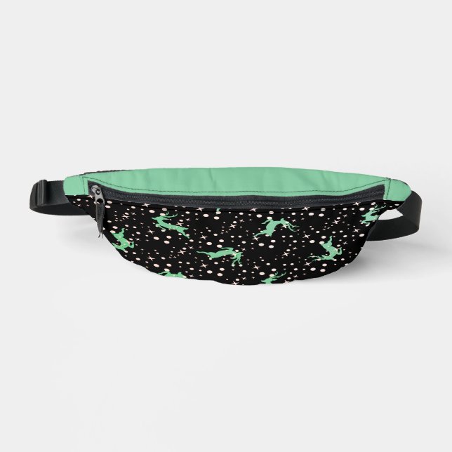 Christmas Deer Star Winter Pattern  Bum Bags (Front)
