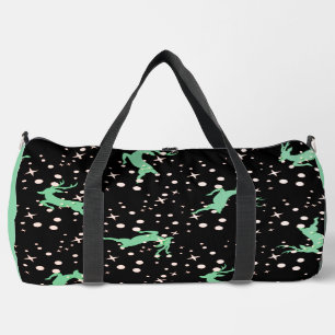 Christmas Deer Star Winter Pattern Duffle Bag