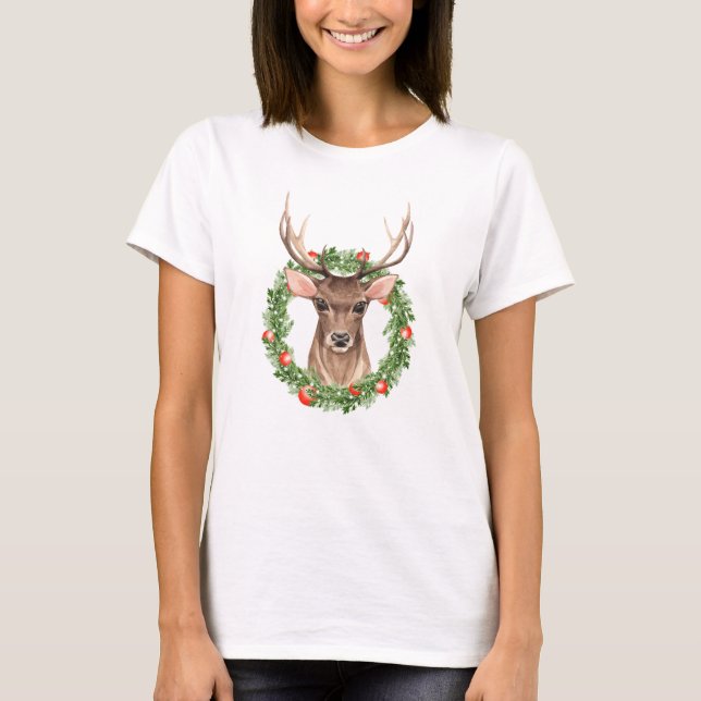 Christmas Deer T-Shirt (Front)