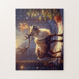 Christmas DEER TO SANTA'S HEART Jigsaw Puzzle