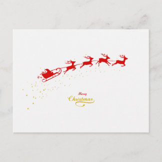 Christmas Deers Holiday Postcard