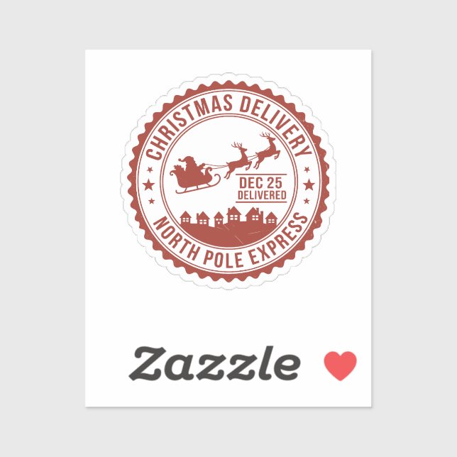Christmas Delivery North Pole Express Stamp (Sheet)