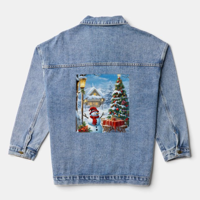 Christmas Denim Jacket (Back)