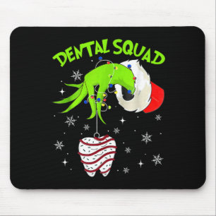 Christmas Dental Squad Cute Dentist Dental Hygieni Mouse Pad