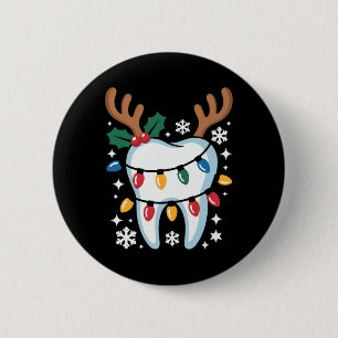 Christmas Dental Squad Dental Lab Hygienist 1 6 Cm Round Badge
