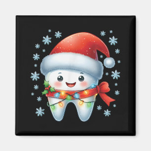 Christmas Dentist Dental Istant Santa Hat Xmas T S Magnet