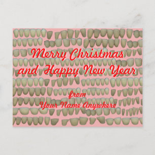 Christmas Dentist Orthodontist Dental Hygientist Holiday Postcard