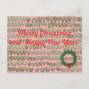 Christmas Dentist Orthodontist Dental Hygientist Holiday Postcard