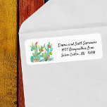 Christmas Desert Southwest Cactus Cacti Address Return Address Label<br><div class="desc">This design was created though digital art. It may be personalised in the area provide or customising by choosing the click to customise further option and changing the name, initials or words. You may also change the text colour and style or delete the text for an image only design. Contact...</div>