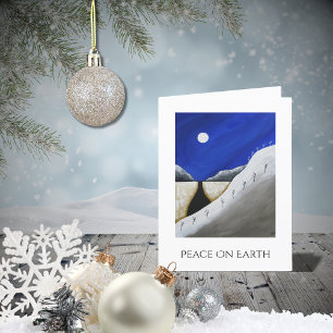 Christmas Desert Southwest Peace on Earth    Holiday Card