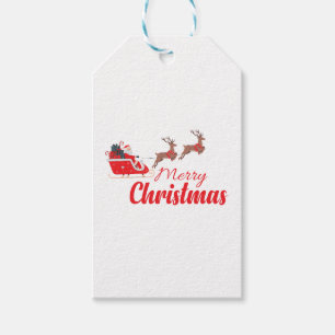 Christmas design and reindeer gift tags