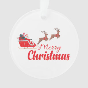 Christmas design and reindeer ornament