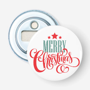 Christmas design and stars bottle opener