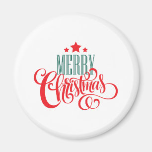 Christmas design and stars magnet