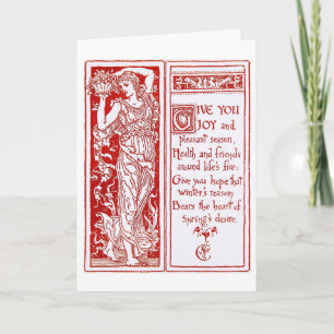 Christmas Design by Walter Crane Holiday Card