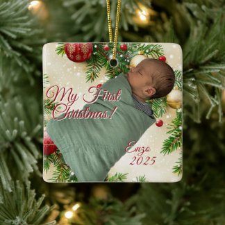 Christmas Design Ceramic Ornament