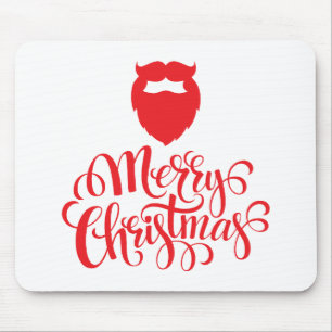 Christmas design Santa beard Mouse Pad