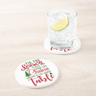 Christmas design season of choices coaster