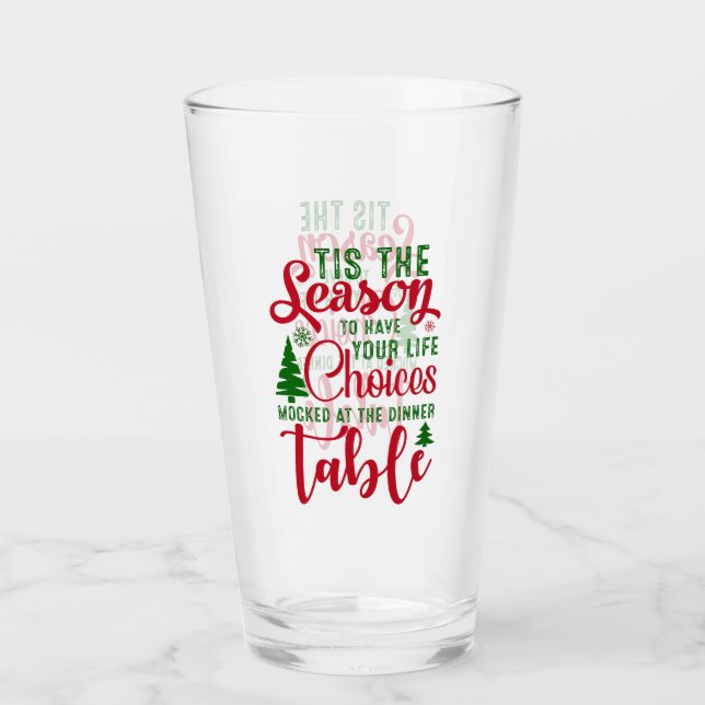 Christmas design season of choices glass (Front)