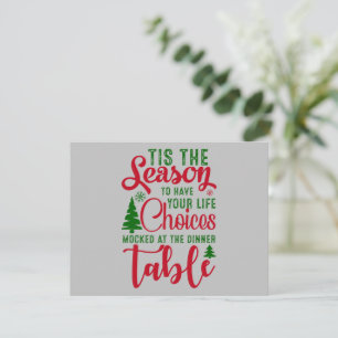 Christmas design season of choices holiday card