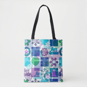 Christmas design tote bag