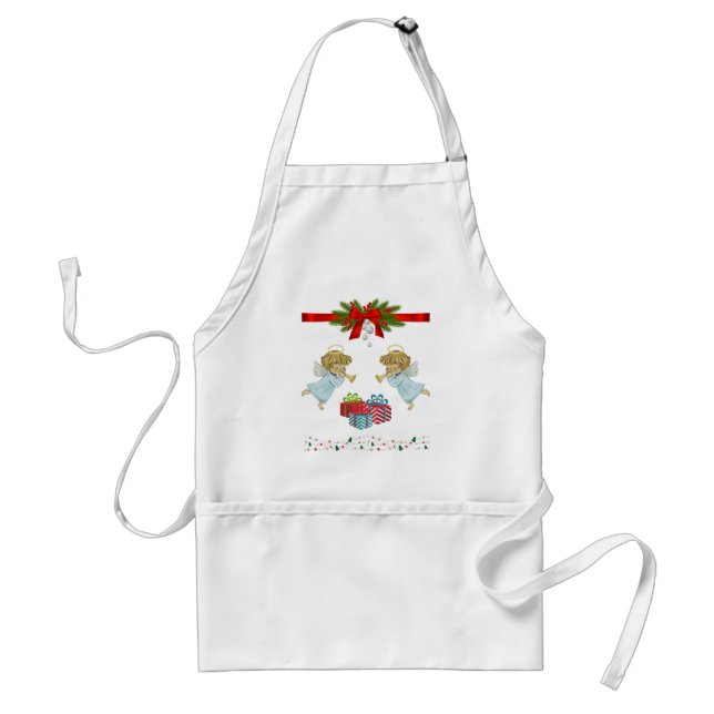 Christmas design with angels standard apron (Front)