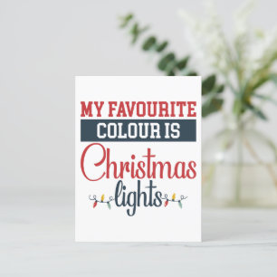 Christmas design with lights holiday postcard