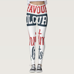 Christmas design with lights leggings
