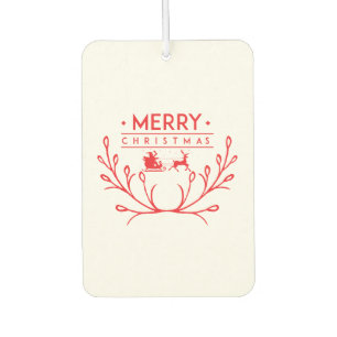 Christmas design with reindeer car air freshener