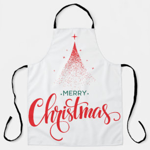 Christmas design with stars apron