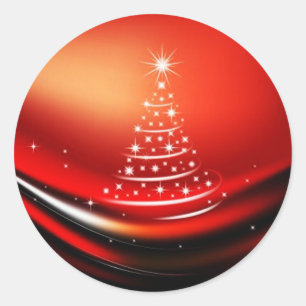 CHRISTMAS DESIGNS CLASSIC ROUND STICKER