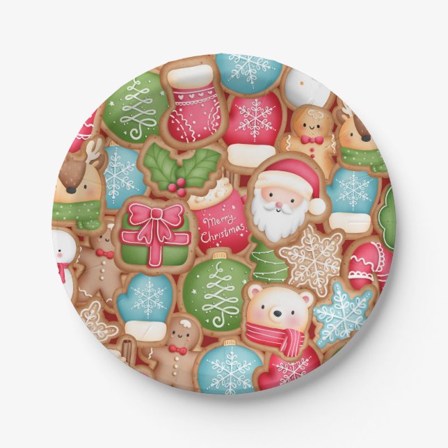 Christmas Dessert Paper Plate (Front)