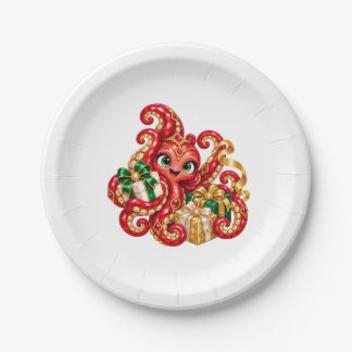 Christmas Dessert Plates – Eva the Octopus
