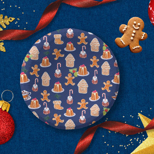 Christmas Desserts Paper Plate