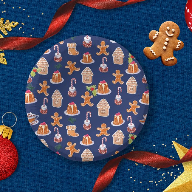 Christmas Desserts Paper Plate (Creator Uploaded)