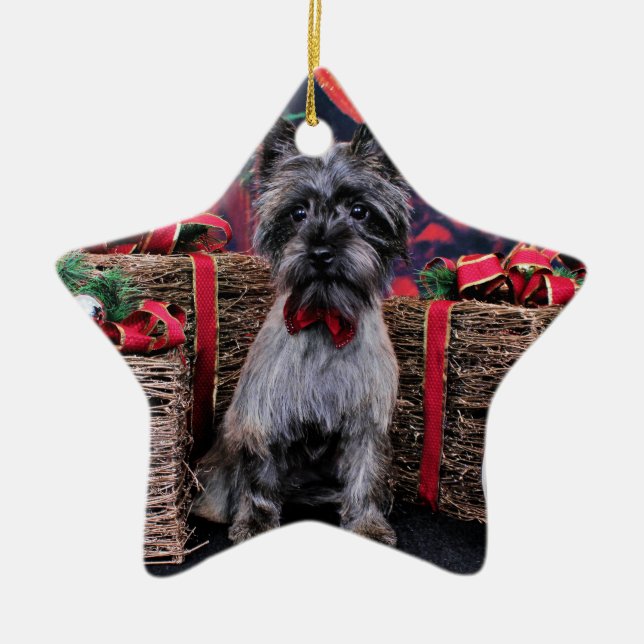 Christmas - Dexter - Cairn Ceramic Ornament (Front)
