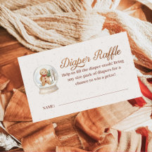Christmas Diaper Raffle Insert | Gingerbread Baby