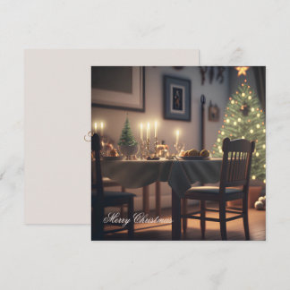 christmas dining holiday card