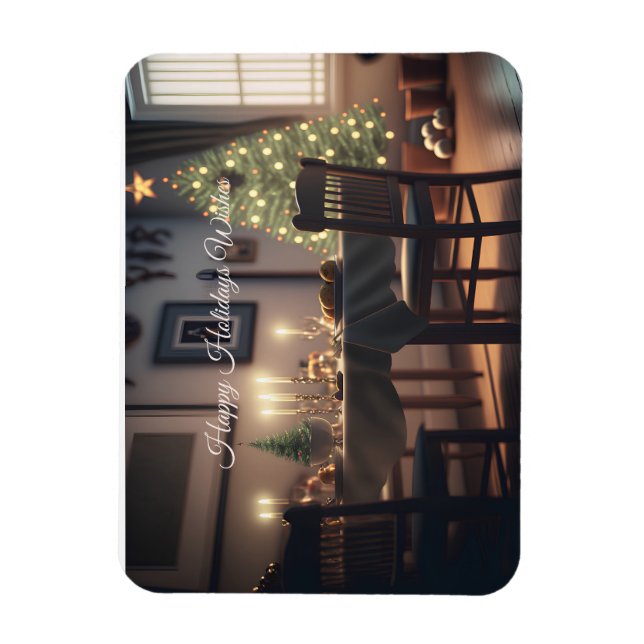 christmas dining magnet (Vertical)