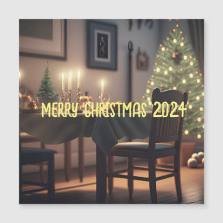 christmas dining magnetic invitation