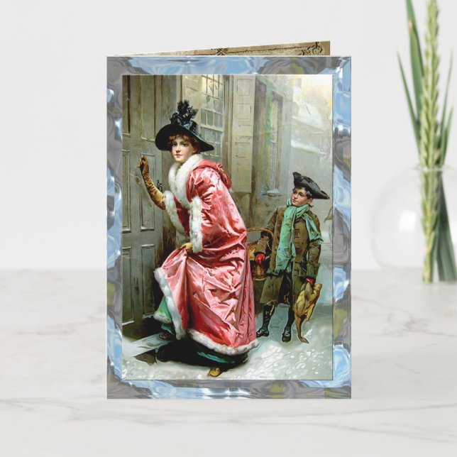 Christmas Dinner Customizable Holiday Card (Front)