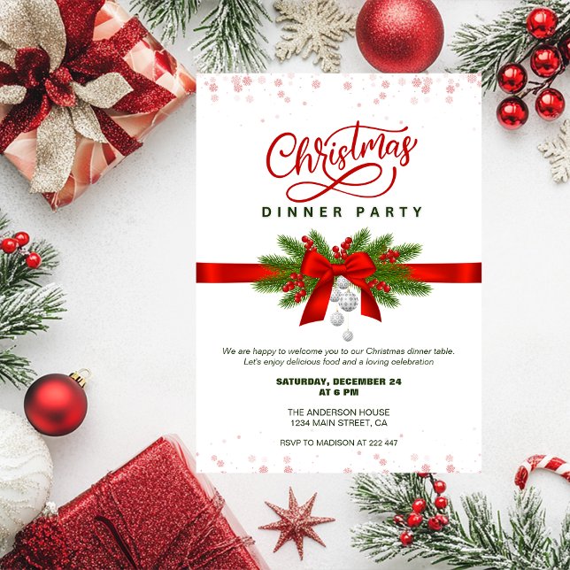 Christmas Dinner Invitation (Creator Uploaded)