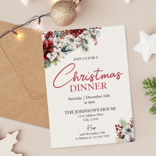 Christmas Dinner Invitation (Creator Uploaded)