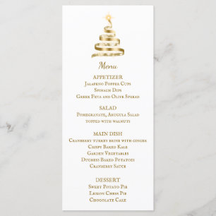 Christmas Dinner Menu