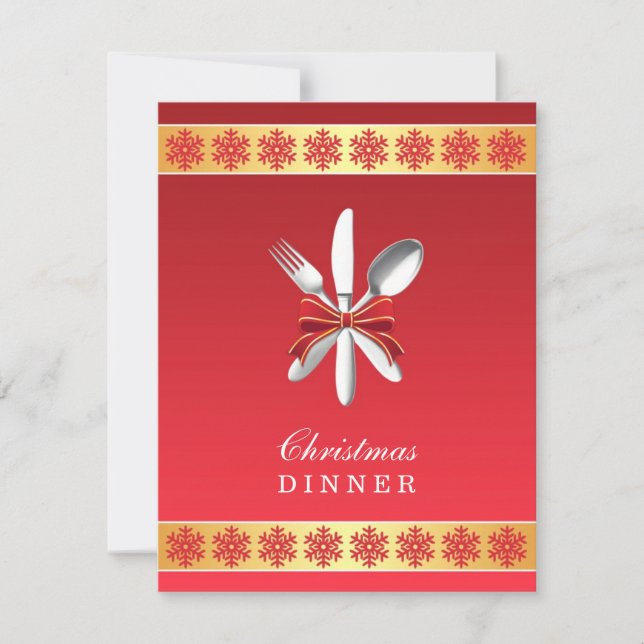 Christmas Dinner Party Invitation (Front)