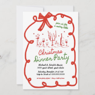 Christmas Dinner Party Invitation