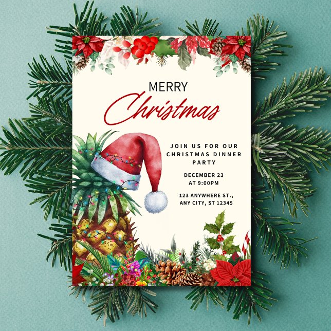 Christmas Dinner Party invitation, Christmas party Invitation (#Christmas #christmasparty #christmasdinner #invitation
#christmasinvitation #happyholidays )